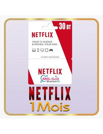 Abonnement NETFLIX 1 mois