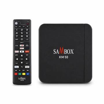 BOX TV ANDROID SAMBOX KM 50 PRO 2GO 16GO 4K ULTRA HD