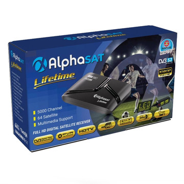 RÉCEPTEUR ALPHASAT LIFETIME AVEC 2 COMMANDE + ABONNEMENTS