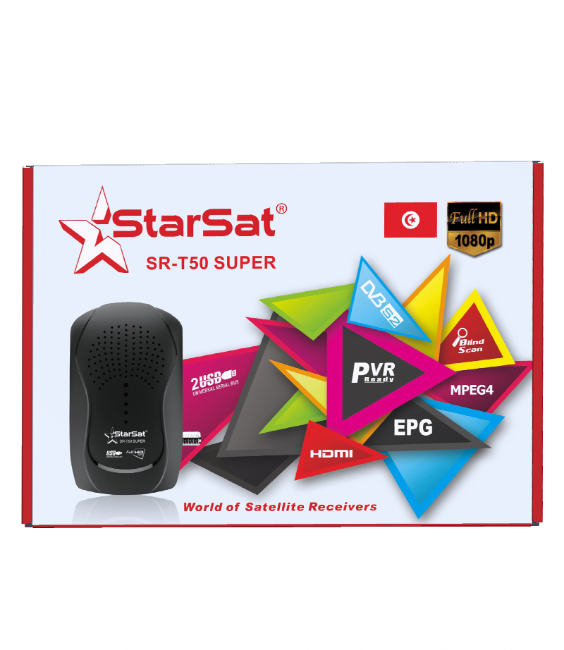 RÉCEPTEUR STARSAT SR-T50 EXTERME SUPER FULL HD • Sat Télévision