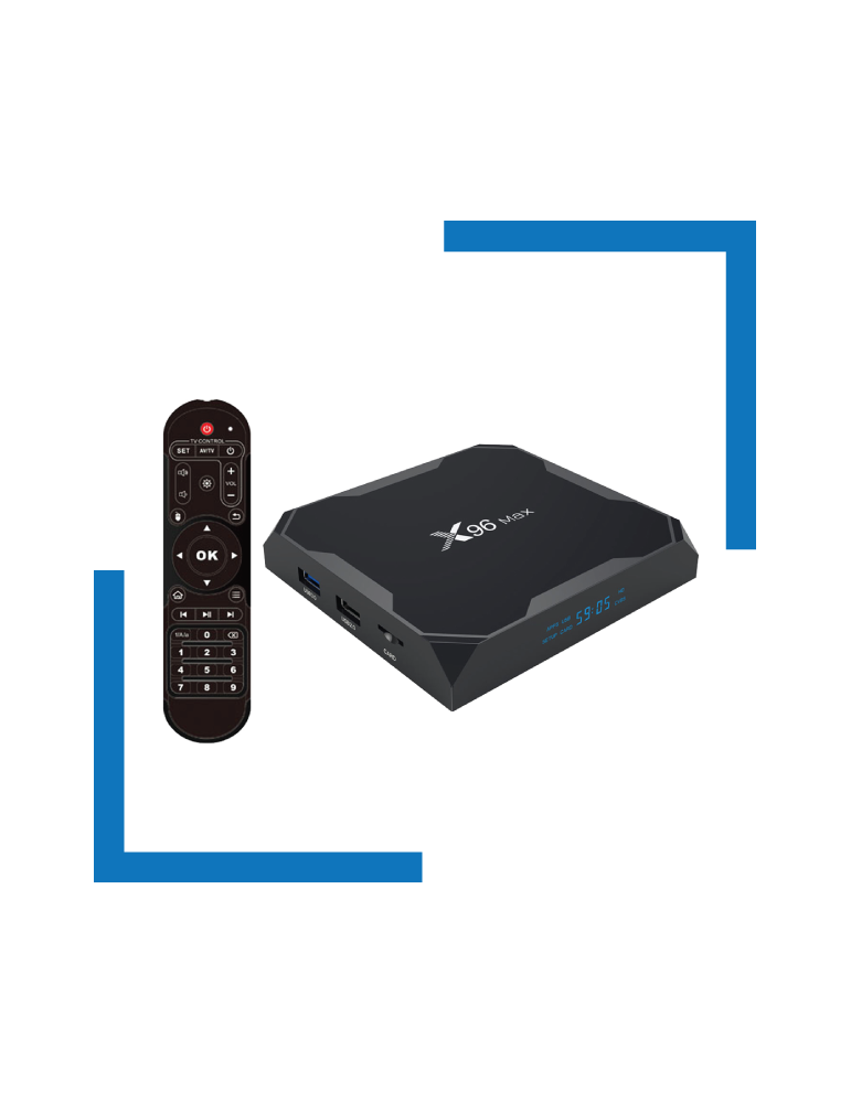 Box TV Android X96 MAX + Abonnement ALPHA IPTV 12 Mois
